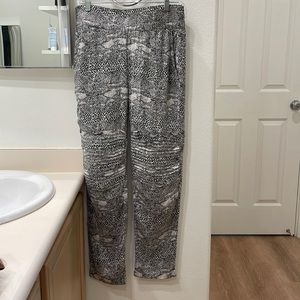 Acacia swimwear silk snake print trousers